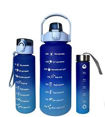 Bright Nesting Ombre Motivational Water Bottles - 3-Piece