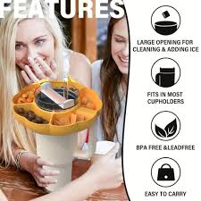 Hygienic and Eco-Friendly Snack Platter with Flask