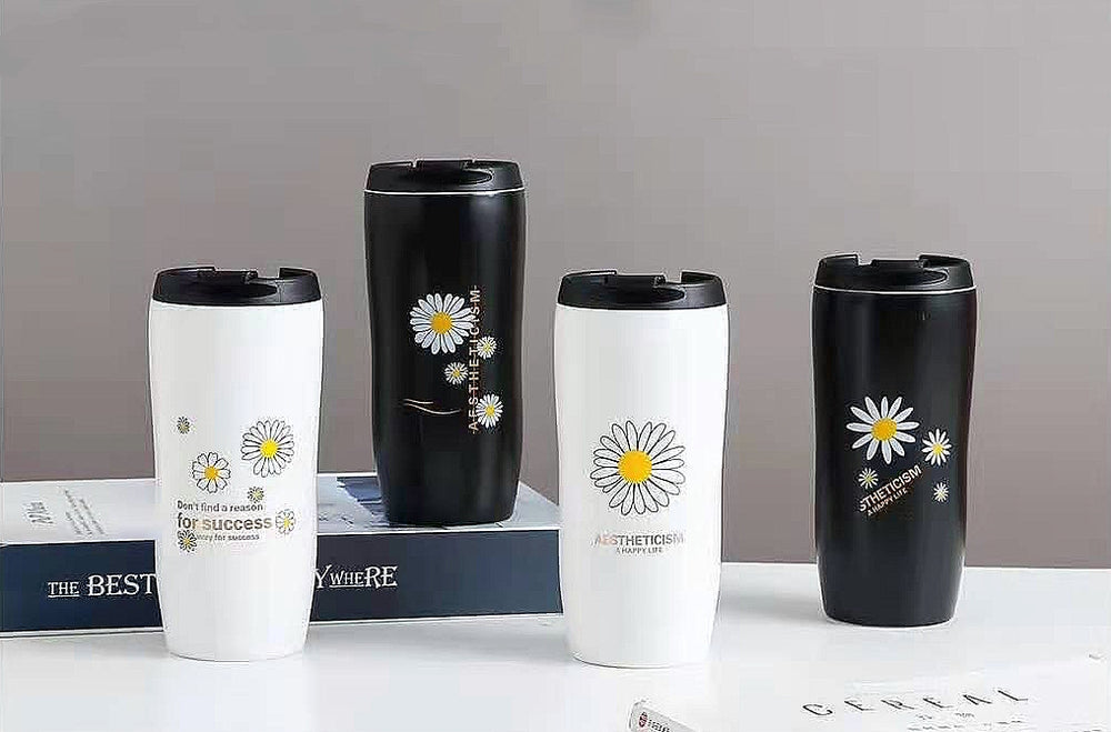 Ceramic thermal mug with food grade plastic lid