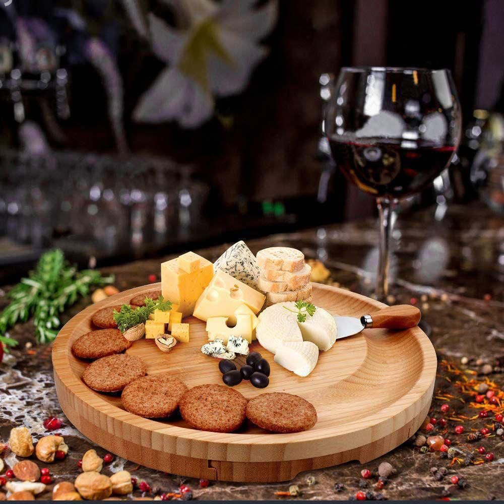 Bamboo Cheese Board and Knife Set