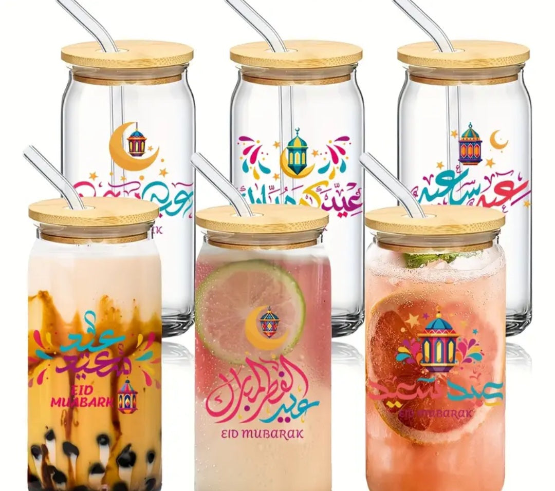 Eid Mubarak Glass Mugs