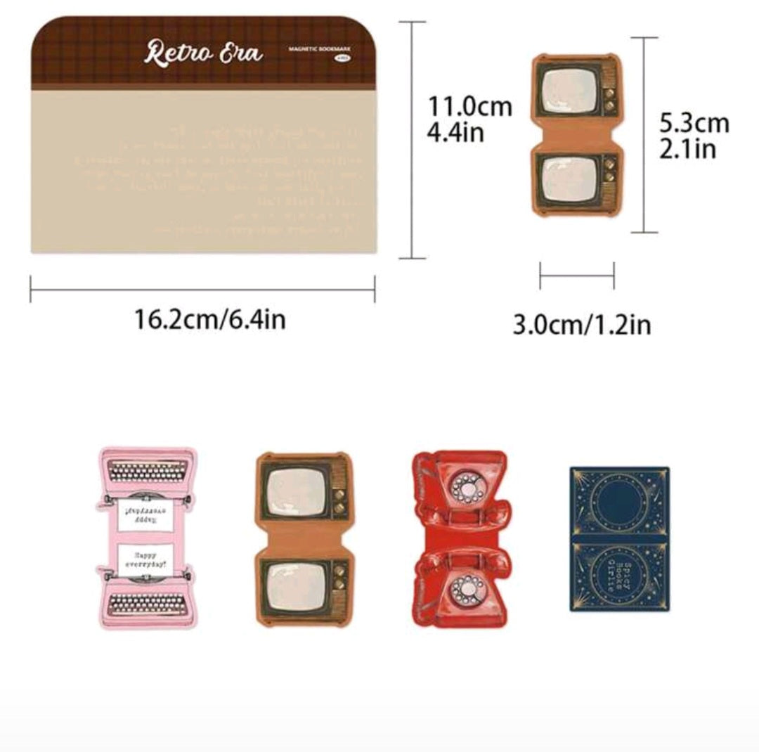 Retro Phone Magnetic Bookmark