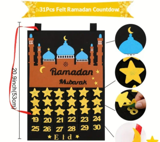 Ramadaan felt countdown calendar