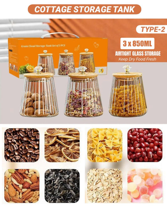 3Pcs Cottage Storage Tank