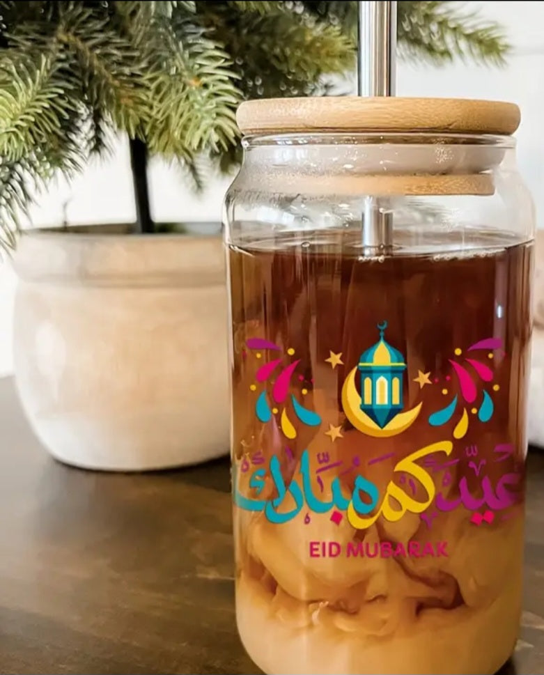 Eid Mubarak Glass Mugs