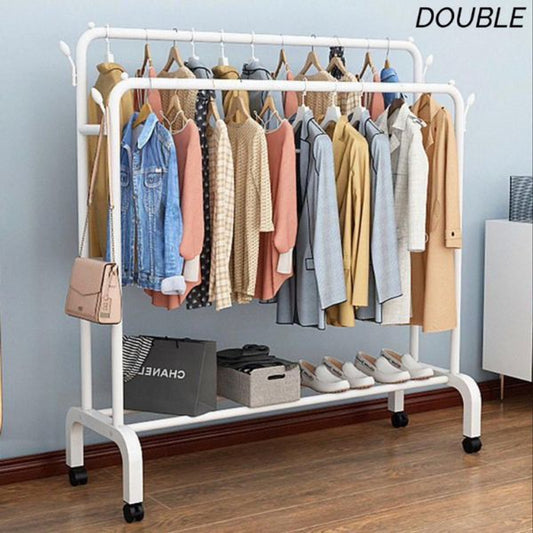 Double Pole Multi-purpose Hanging Rack