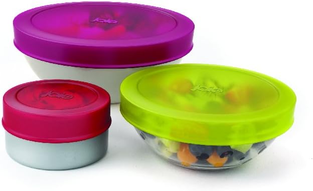 Joie Silicone Stretch Lids, Reusable Food Storage Lids, Set of 3