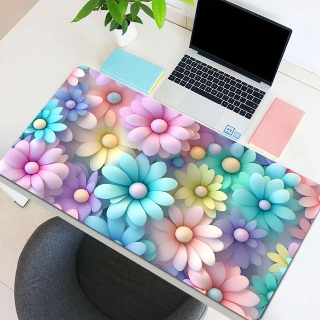 Flower deskmat