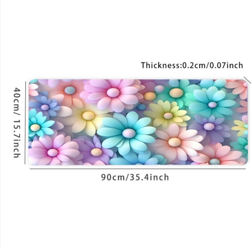 Flower deskmat