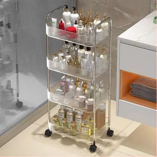 4 Tier Acrylic Trolley