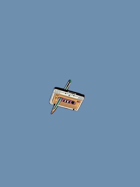 Cassette Enamel Pin