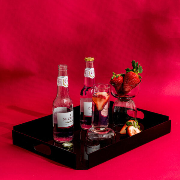 Premium Black Acrylic Serving Tray