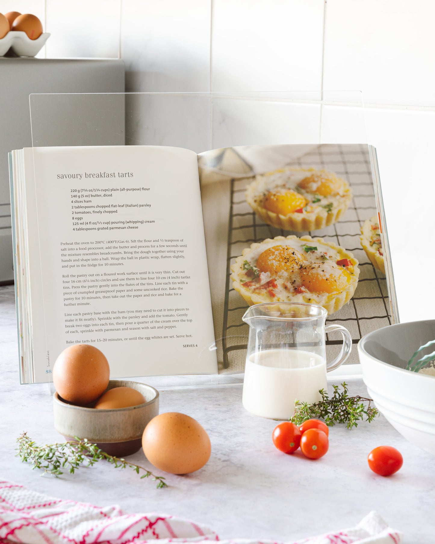 Acrylic Recipe Splash Stand