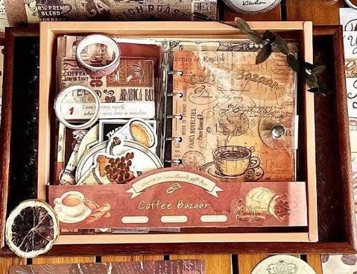 CoffeeBazaarScrapbookJournalKit