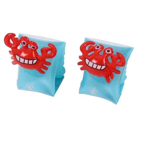 Outdoor Sports Tools Children Inflatable Red Crabs Shape Arm Bands Floatation Sleeves