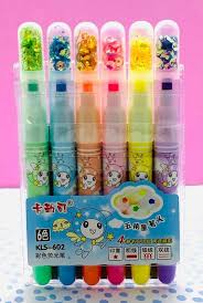 Glitter Highlighter Pen Set
