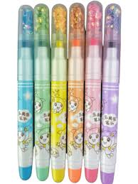 Glitter Highlighter Pen Set 
