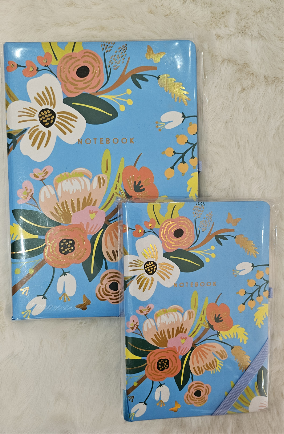 Flower Blue Notebook