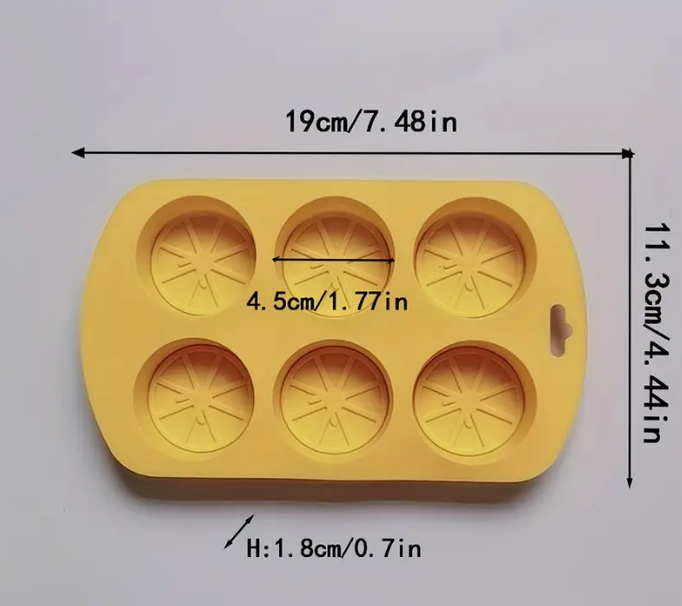 Lemon silicone mould