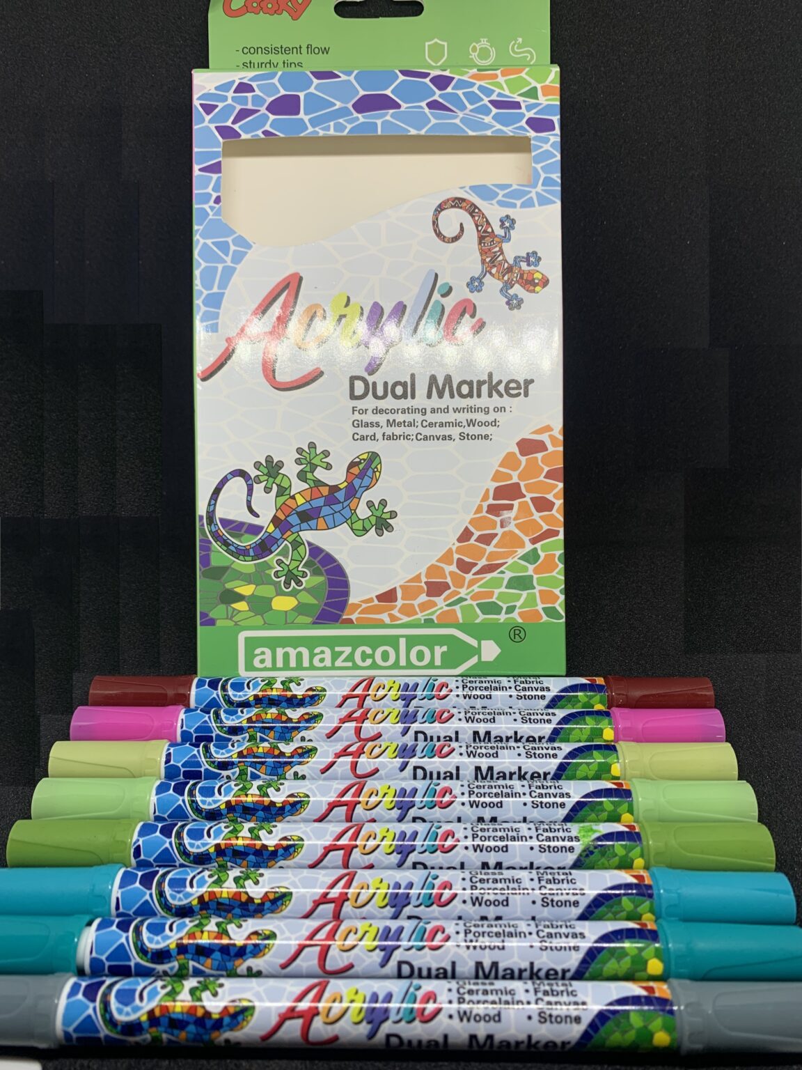 8PC Acrylic Dual Marker