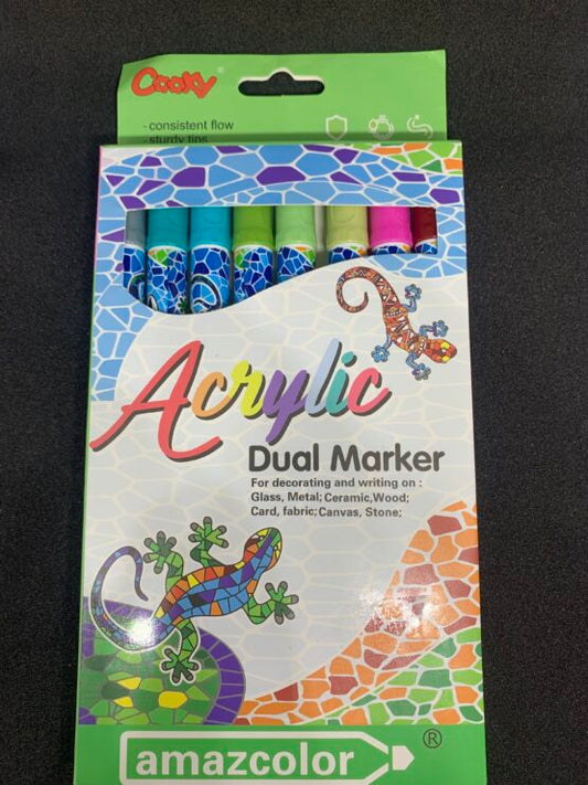 8PC Acrylic Dual Marker