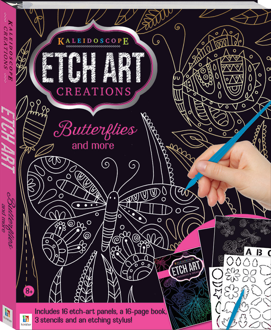 Kaleidoscope Etch Art Creations: Butterflies and More