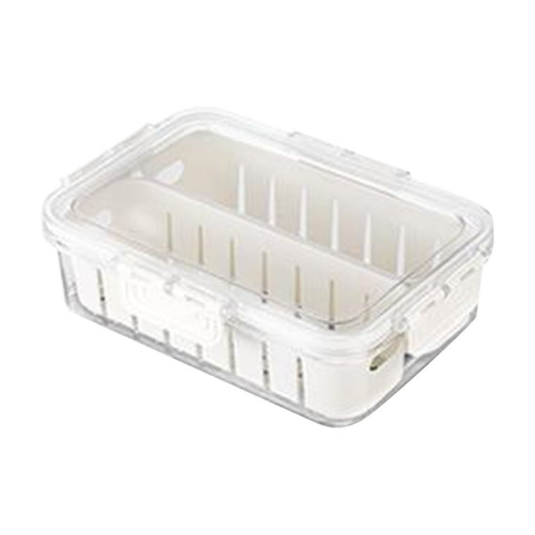 Portable Snackle Box with Divided Serving Tray, Lid, and Handle - Clear Charcuterie Container for Organized Party Snacks, Candy, Fruits, and Entertaining