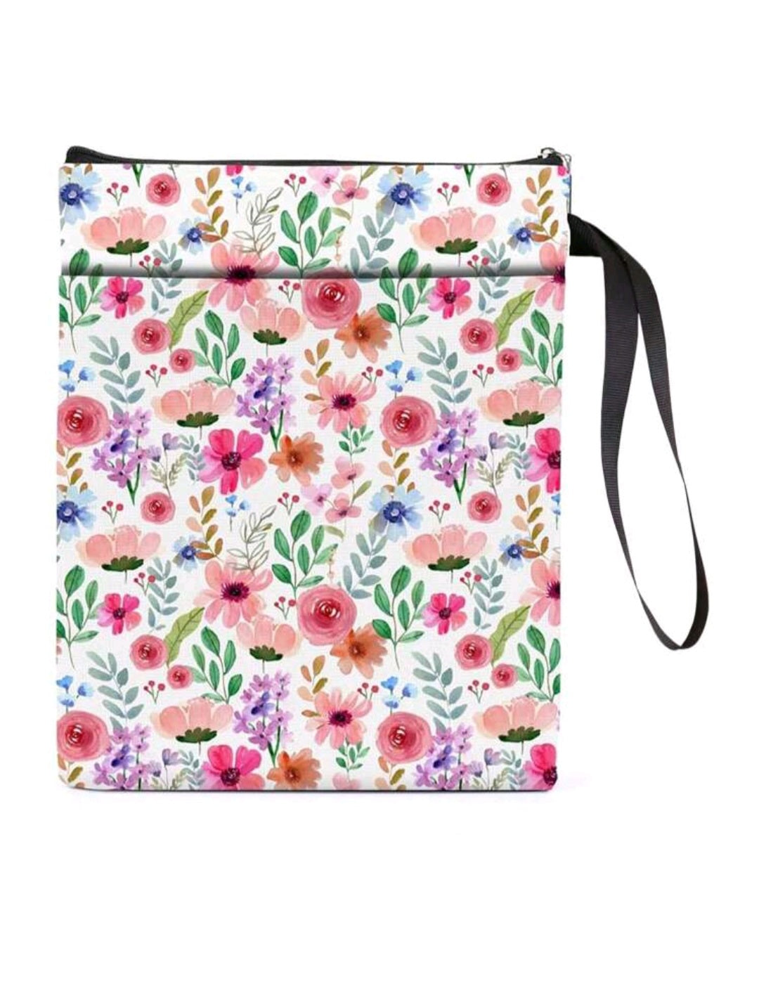 Flower printed book sleeve