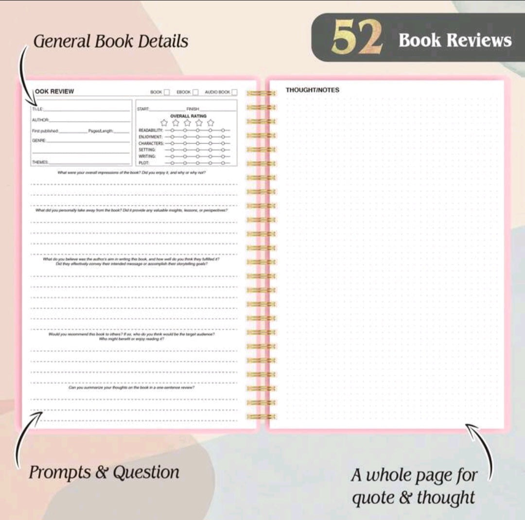 Reading Journal - Book Journal Reading Log