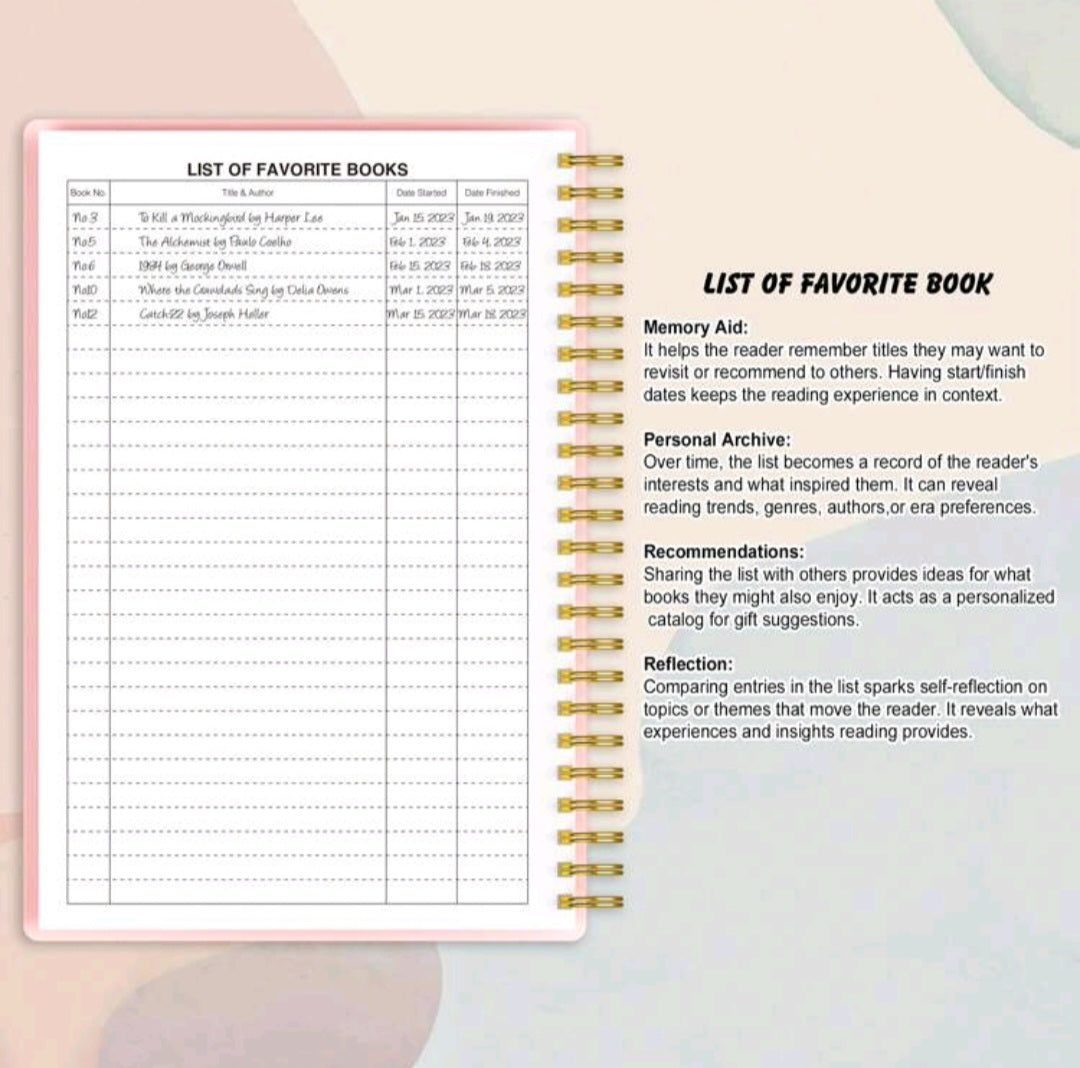 Reading Journal - Book Journal Reading Log