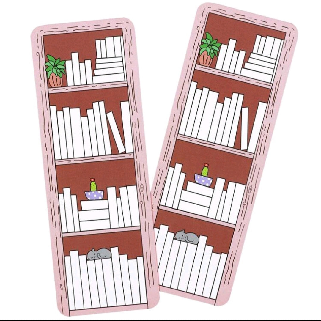 3 Pcs Book Tracker Bookmark Bookshelf Design