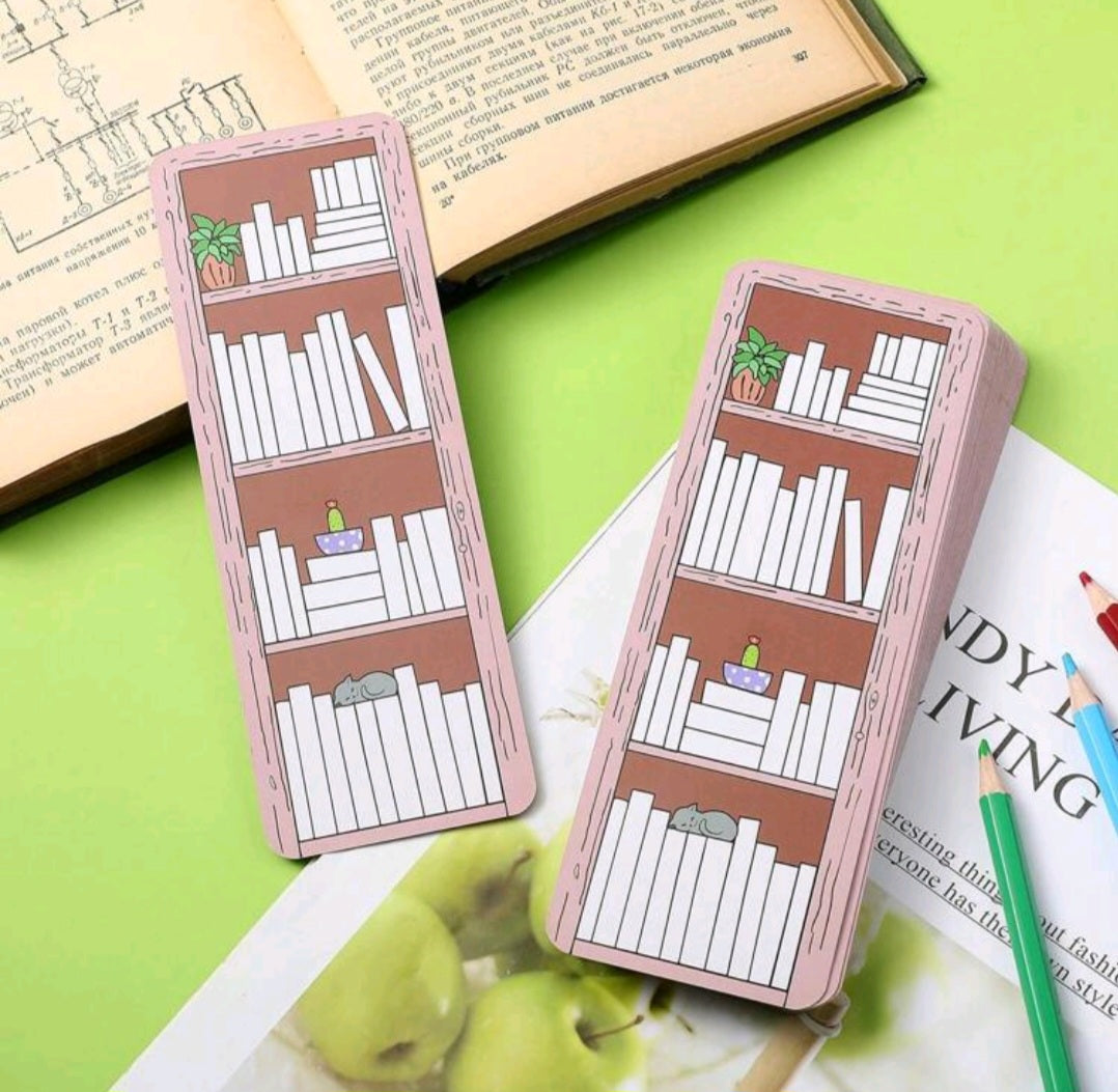 3 Pcs Book Tracker Bookmark Bookshelf Design