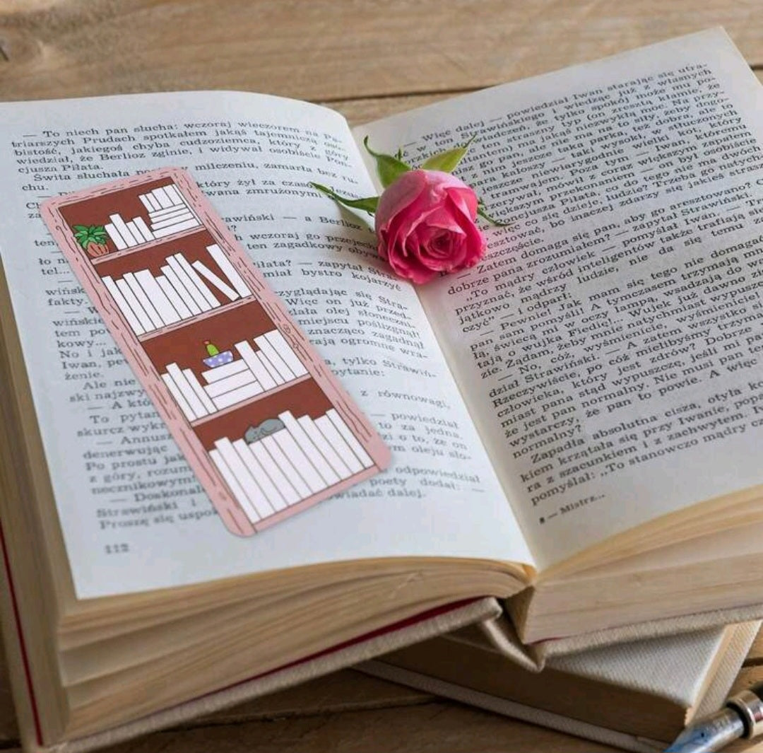 3 Pcs Book Tracker Bookmark Bookshelf Design