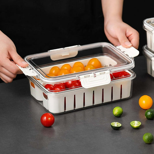 Portable Snackle Box with Divided Serving Tray, Lid, and Handle - Clear Charcuterie Container for Organized Party Snacks, Candy, Fruits, and Entertaining