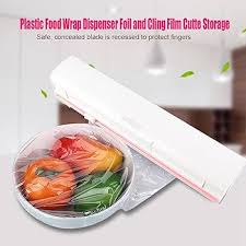 Kitchen Aluminium Foil & Cling Plastic Wrap Cutter Dispenser