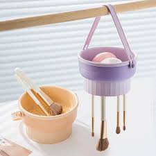 2 in 1 Makeup Brush Silicone Cleaning and Drying Scrubbing Bowl