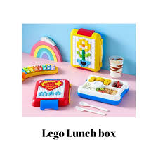 DIY Building Blocks Leakproof Microwave School Kids Lunch Box