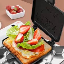 Double Pie Iron Sandwich Maker Cute Deer Shape Sandwich Maker