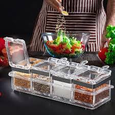 Crystal Seasoning Salt & Spice Box