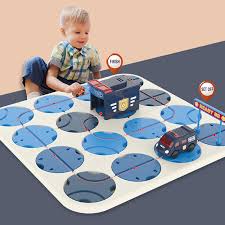 Toys Car Board Game Montessori Maze Race Track Game Police Series