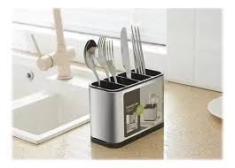 Stainless Steel Cutlery Storage & Drainer