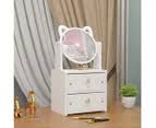 Makeup, Jewelry and Cosmetic Organizer Draws with Mirror for Desk