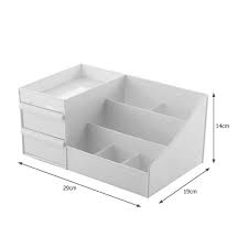 Cosmetic Organizer Storage Box Plastic Desktop Makeup Organizer