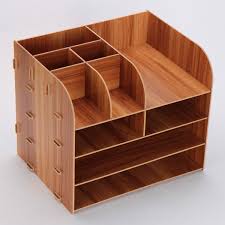 Multifunctional Wooden Desktop Organizer Shelf