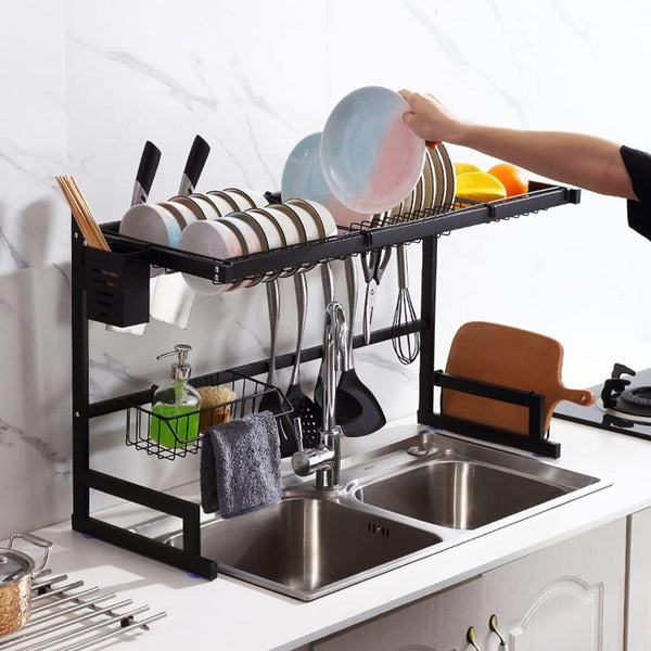 Multifunctional Over-Sink Dish Rack