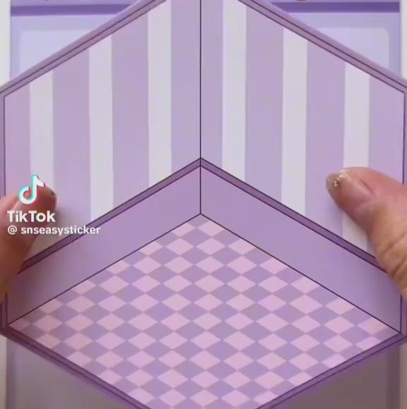 3D sticker scene video 