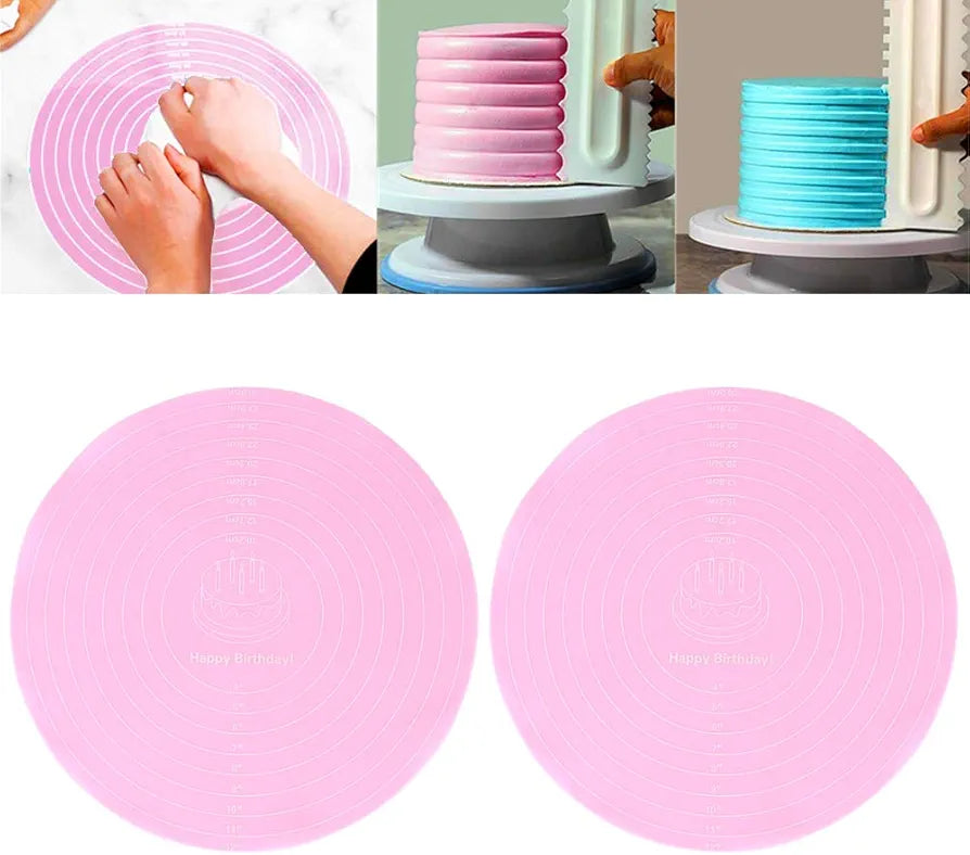 Round silicone baking mat