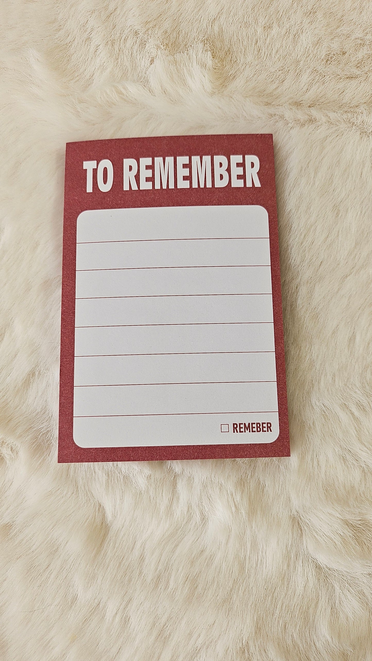 To Remember mini Notepads