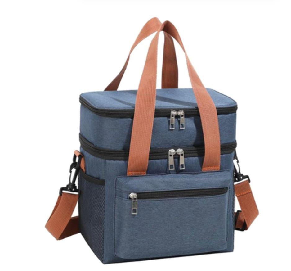 Double Compartment Lunch Cooler Bag