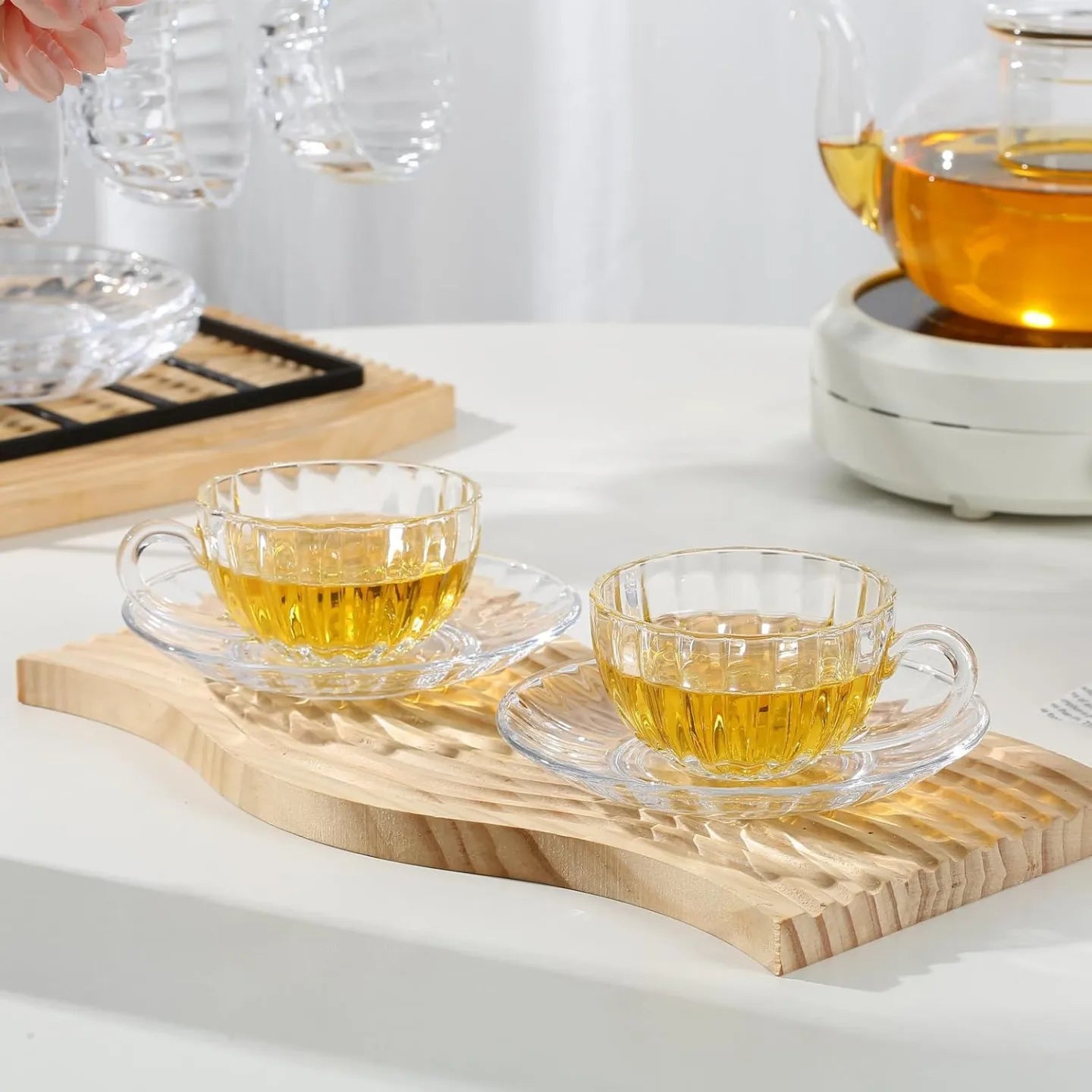 Pumpkin cup and glass set